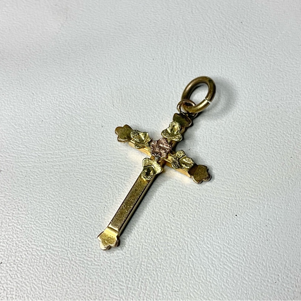 Vintage/Antique Cross Gold Filled HFB Fob or Pendant
